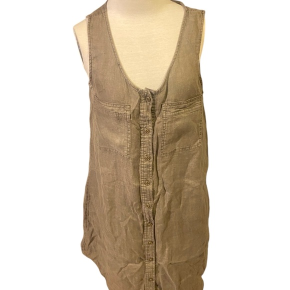 Nicole miller new york 100% Linen utility sheath mini size medium - Picture 4 of 8